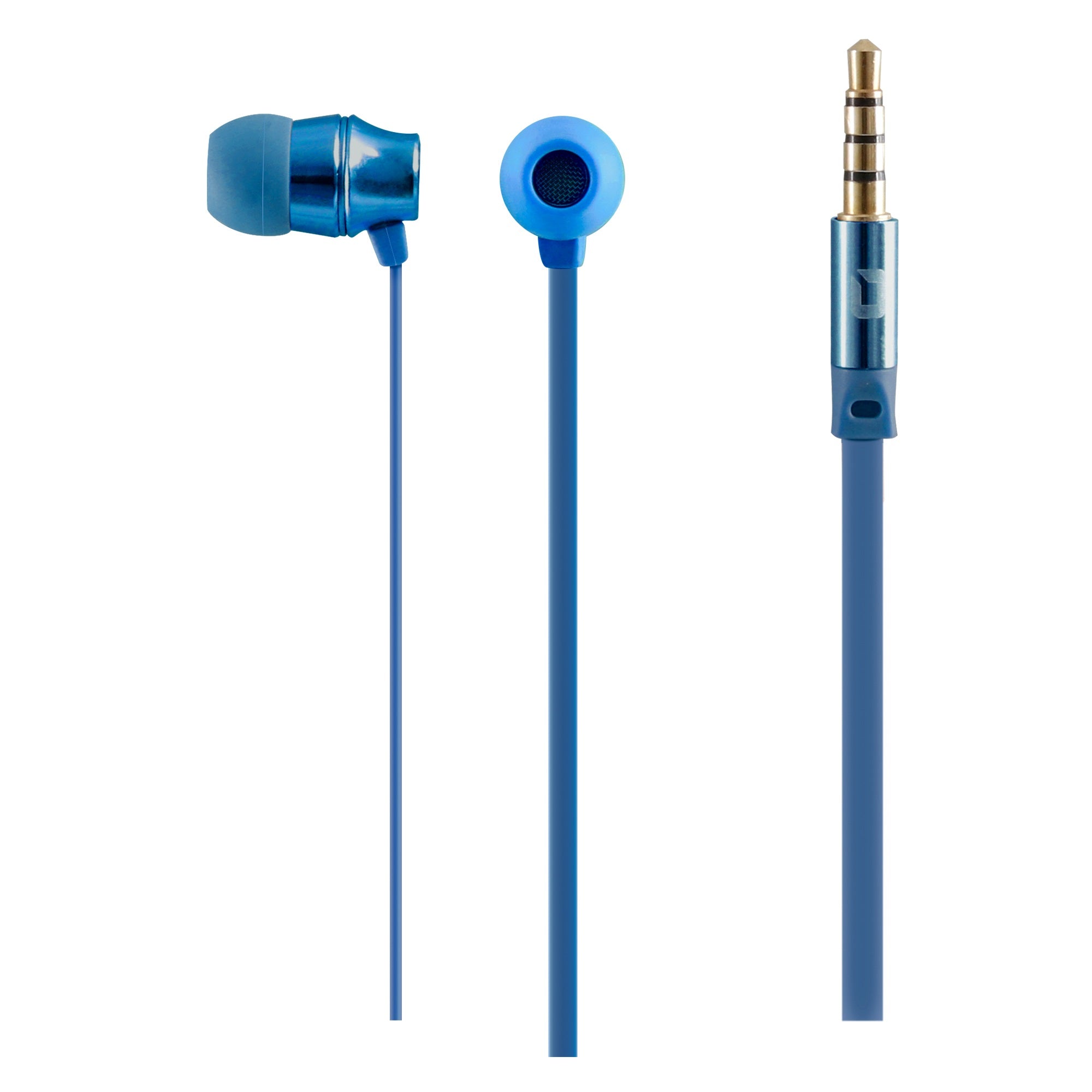 Audífonos Mobifree METALIC - Azul, Alámbrico, 1.2 m Audífonos Mobifree METALIC - Azul, Alámbrico, 1.2 m